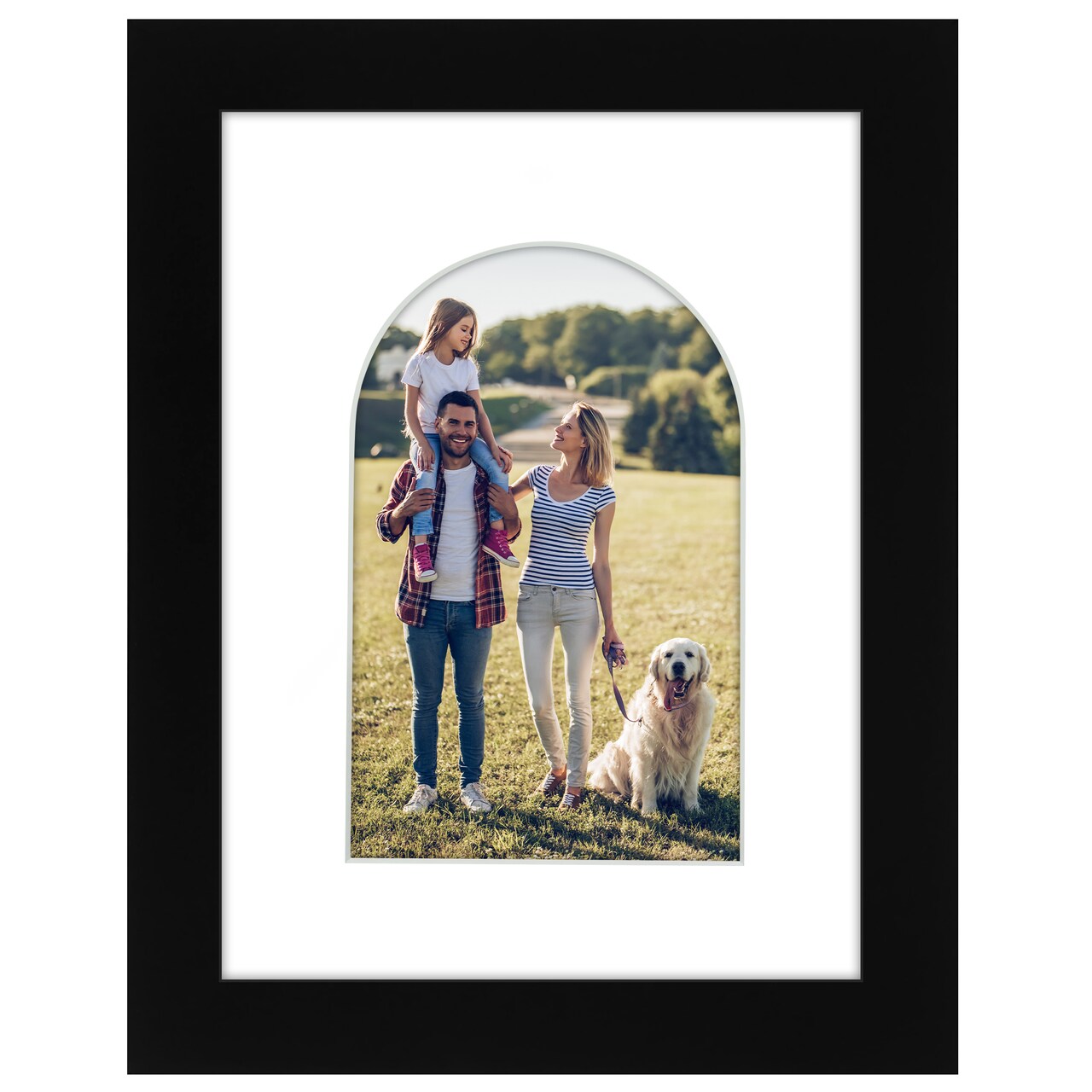 Americanflat Picture Frame with Arch-Shaped Mat - Ideal for Any Room, Living Rooms, Dorm Room